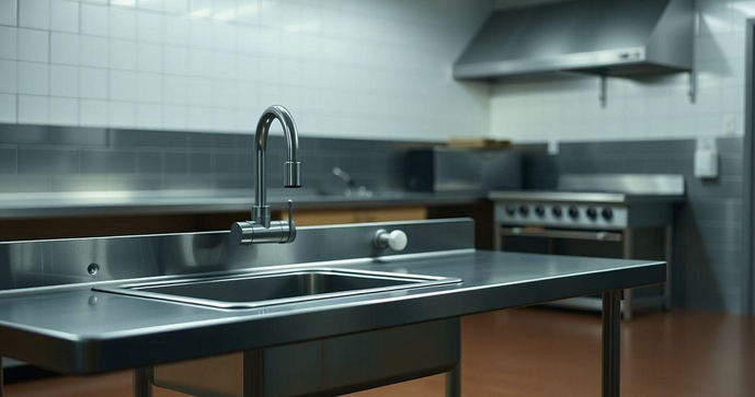 Mesa Inox com Cuba Industrial: Qualidade e Praticidade